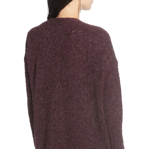 TREASURE Bond Cardigan New BNWT Cozy Dark Purple - Picture 13 of 13
